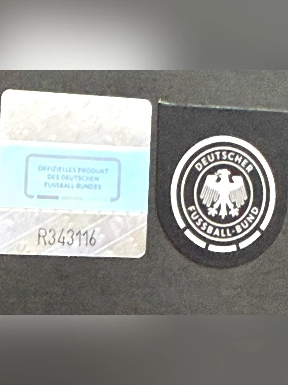 Adidas Germany DFB Scarf with Federation Crest - Black, Red, Yellow, White.